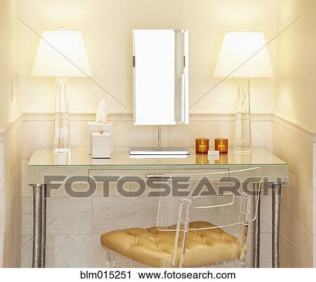 Stock Image - Elegant vanity table. Fotosearch