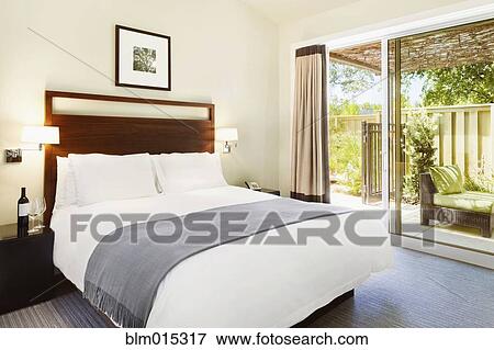Stock Photo - Interior of elegant bedroom. Fotosearch