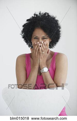 Laughing Black woman View Large Photo Image Stock Photo - Laughing Black woman. Fotosearch
