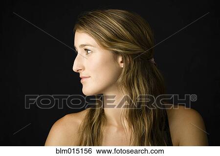 Profile of Caucasian woman View Large Photo Image Stock Photograph - Profile of Caucasian woman. Fotosearch