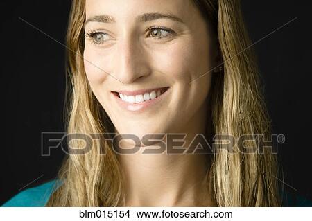 Picture - Smiling Caucasian woman. Fotosearch