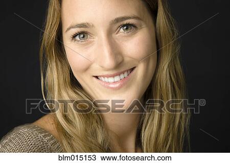 Smiling Caucasian woman View Large Photo Image Stock Image - Smiling Caucasian woman. Fotosearch