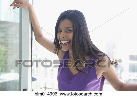 Smiling Hispanic woman View Large Photo Image Stock Photograph - Smiling Hispanic woman. Fotosearch