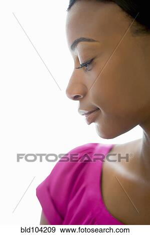 Stock Photo - Serious Black woman. Fotosearch