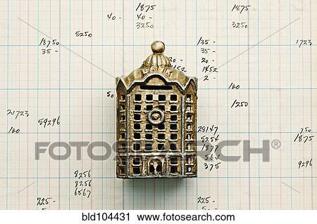 Small building replica on graph paper View Large Photo Image Stock Image - Small building replica on graph paper. Fotosearch