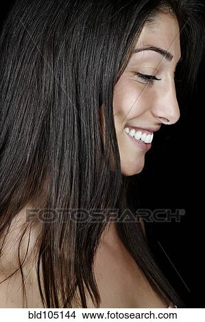 Picture - Smiling Caucasian woman. Fotosearch