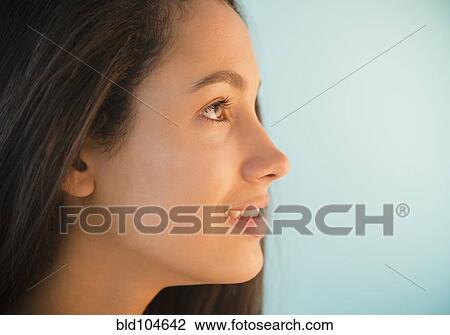 Stock Image - Smiling Hispanic teenager. Fotosearch