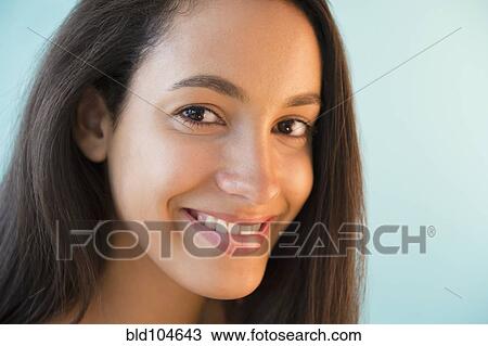 Stock Image - Smiling Hispanic teenager. Fotosearch