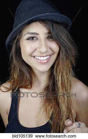 Stock Photo - Smiling mixed race teenager. Fotosearch