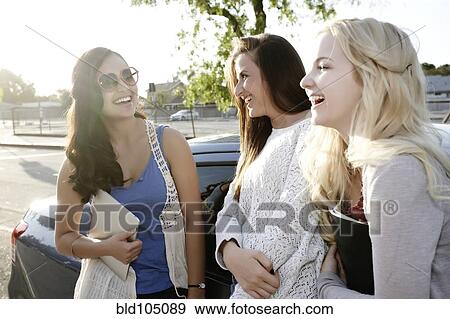 Smiling school friends View Large Photo Image Stock Photo - Smiling school friends. Fotosearch