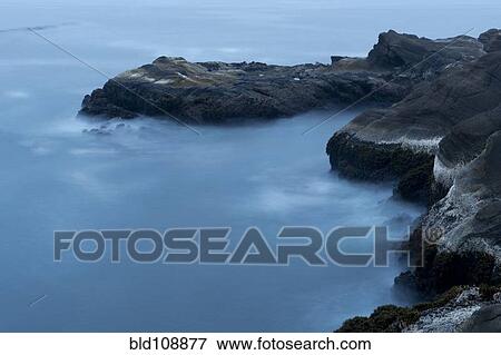 Aerial view of foggy coastline View Large Photo Image Stock Photo - Aerial view of foggy coastline. Fotosearch