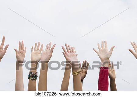 Close up of women's outstretched hands View Large Photo Image Stock Photograph - Close up of women's outstretched hands. Fotosearch