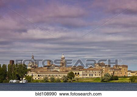 Stock Image - Lake in front of Palazzo Ducale. Fotosearch