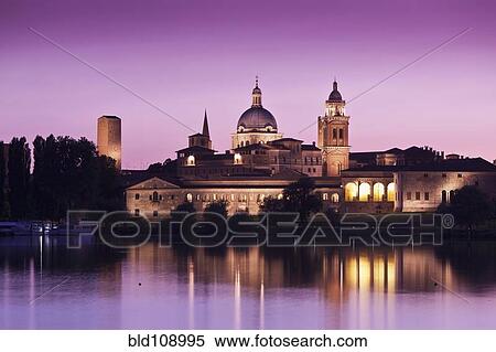 Stock Photography - Lake in front of Palazzo Ducale. Fotosearch