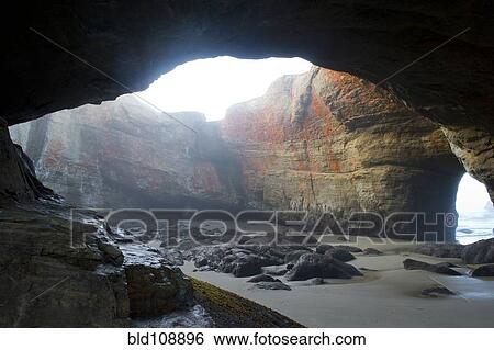 Rock formations on beach View Large Photo Image Stock Photograph - Rock formations on beach. Fotosearch