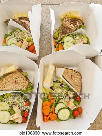 Sliced vegetables and sandwiches in lunch boxes View Large Photo Image Stock Image - Sliced vegetables and sandwiches in lunch boxes. Fotosearch