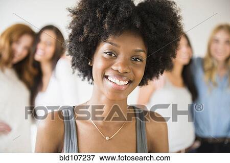Smiling African American woman View Large Photo Image Stock Photo - Smiling African American woman. Fotosearch