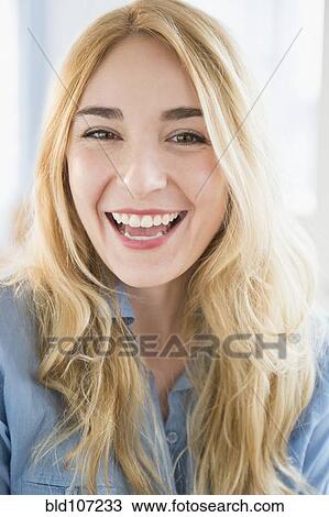 Smiling Caucasian woman View Large Photo Image Stock Image - Smiling Caucasian woman. Fotosearch
