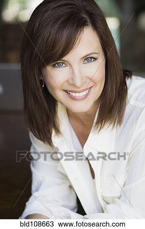 Smiling Caucasian woman View Large Photo Image Stock Image - Smiling Caucasian woman. Fotosearch