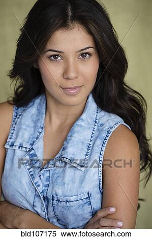 Stock Photography - Smiling Hispanic woman. Fotosearch