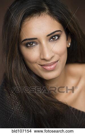 Picture - Smiling Indian woman. Fotosearch