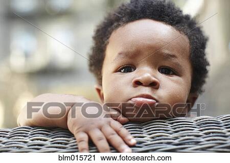 Bouder Americain Africain Bebe Banque D Image Blm Fotosearch