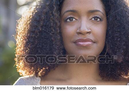 Serious African American woman View Large Photo Image Stock Photo - Serious African American woman. Fotosearch