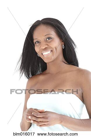 Smiling Black woman View Large Photo Image Stock Photo - Smiling Black woman. Fotosearch
