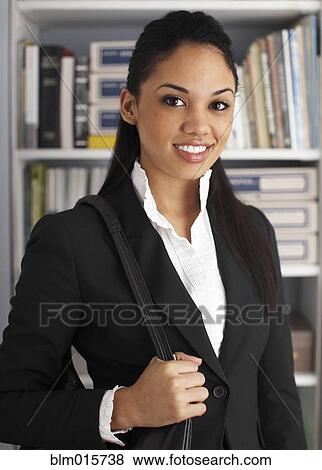 Stock Photo - Smiling businesswoman. Fotosearch
