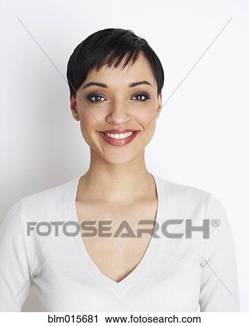 Stock Image - Smiling woman. Fotosearch
