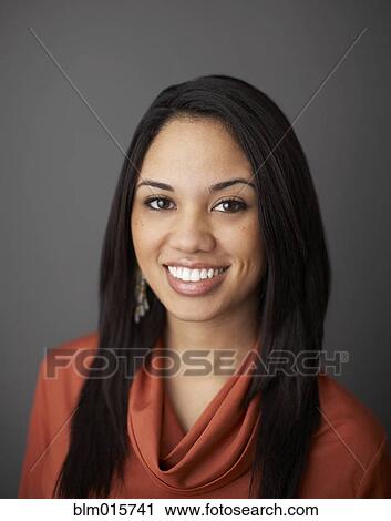 Stock Image - Smiling woman. Fotosearch