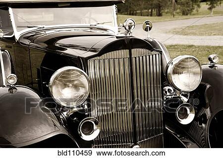 Headlights of vintage car View Large Photo Image Stock Photo - Headlights of vintage car. Fotosearch