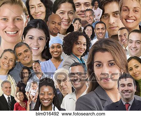 Collage of business people's face View Large Photo Image Stock Image - Collage of business people's face. Fotosearch
