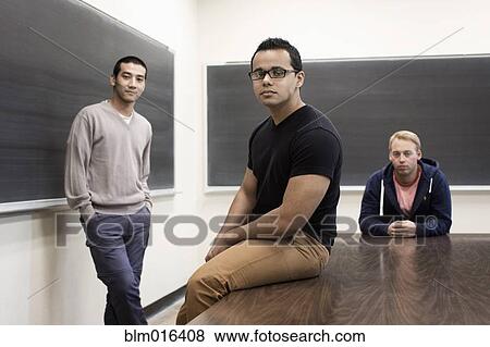 Stock Photo - Students in classroom. Fotosearch