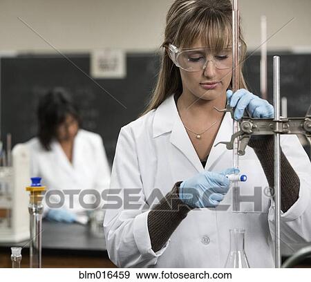 Stock Photo - Students working in lab classroom. Fotosearch