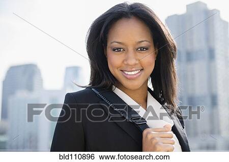 African American businesswoman smiling View Large Photo Image Stock Photograph - African American businesswoman smiling. Fotosearch