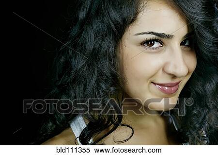 Middle Eastern woman smiling View Large Photo Image Stock Photography - Middle Eastern woman smiling. Fotosearch