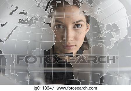 Portrait of a young woman View Large Photo Image Stock Photo - Portrait of a young woman. Fotosearch