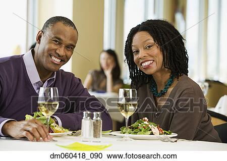 African American couple at restaurant View Large Photo Image Stock Image - African American couple at restaurant. Fotosearch
