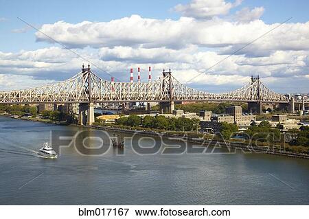 Stock Photo - Bridge over urban canal, New York, New York, United States. Fotosearch
