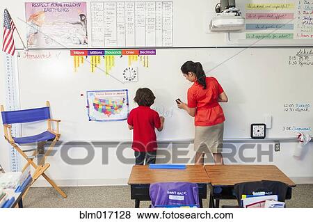 whiteboard in classroom