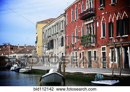 Buildings on canal, Venice, Veneto, Italy View Large Photo Image Stock Image - Buildings on canal, Venice, Veneto, Italy. Fotosearch