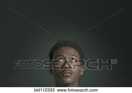 African American man looking up View Large Photo Image Stock Image - African American man looking up. Fotosearch