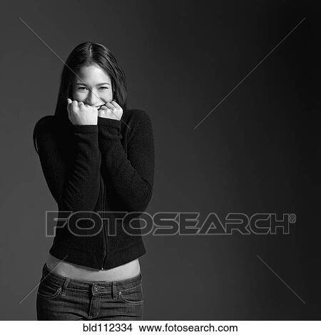 Picture - Caucasian woman laughing. Fotosearch