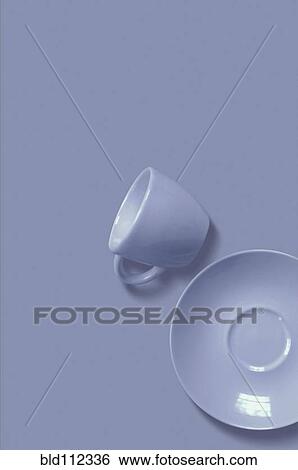 Stock Photograph - Close up of cup and saucer. Fotosearch
