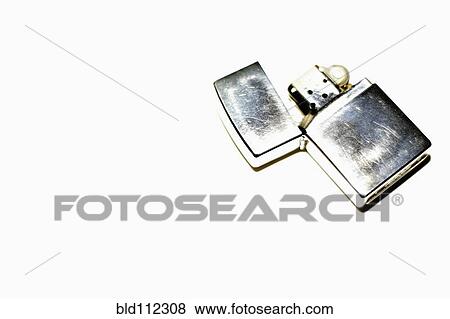 Stock Photo - Close up of metal lighter. Fotosearch