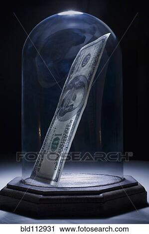 Dollar bill in bell jar View Large Photo Image Stock Image - Dollar bill in bell jar. Fotosearch
