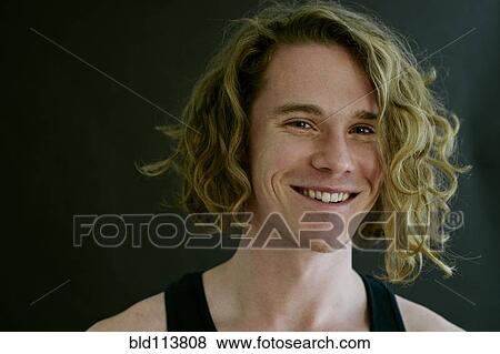 Stock Photo - Caucasian man smiling. Fotosearch