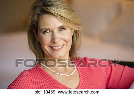 Caucasian woman smiling View Large Photo Image Stock Photo - Caucasian woman smiling. Fotosearch