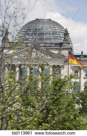 Columned building with glass dome, Berlin, Germany View Large Photo Image Stock Image - Columned building with glass dome, Berlin, Germany. Fotosearch